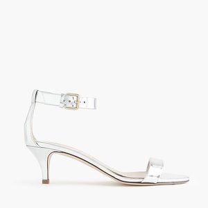 J. Crew Mirror Kitten-Heel Sandals **NEVER WORN**